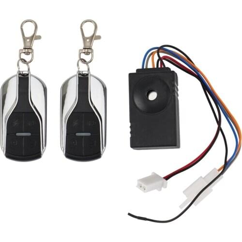 Novel-Ebike Alarm System 36V 48V 60V 72V with Two Switch for Electric Bicycle/Scooter Ebike/Brushless Controller