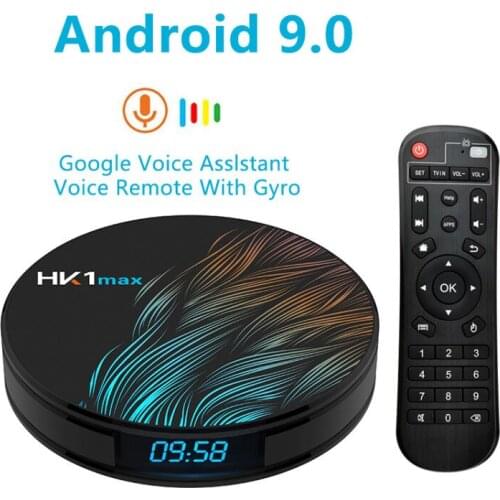 HK1 Max Smart Android TV Box 4GB 32GB 64GB 128GB Rockchip 4K Wifi Netflix Set top Box Media Player 2GB16GB Android 9.0 TV BOX