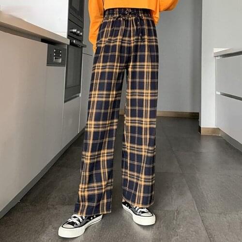 Женские брюки в клетку UETEEY China At AliExpress