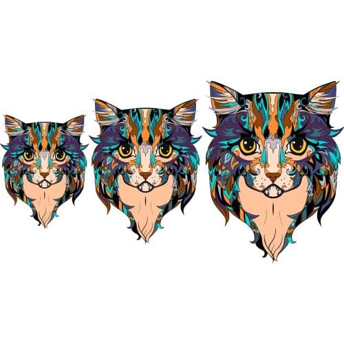 Unique Wooden Puzzles Mysterious Cat Educational Puzzle Gift For Adults Children Each Piece Is Animal Shaped DIY Wooden Puzzles