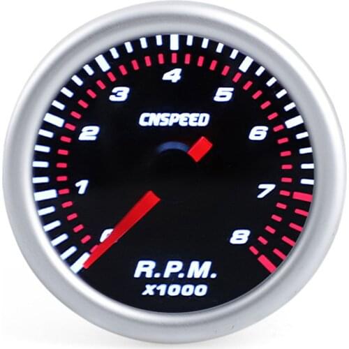 52mm Electrical Car Engine Speed Pointer Tachometer Tacho Gauge Meter Tester 0~8000 RPM Counter for 4/6/8 Cylinder Hot Sale