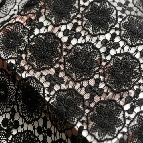 High grade lace fabric Three dimensional embroidery and openwork tissu Cheongsam costume handmade DIY patchwork