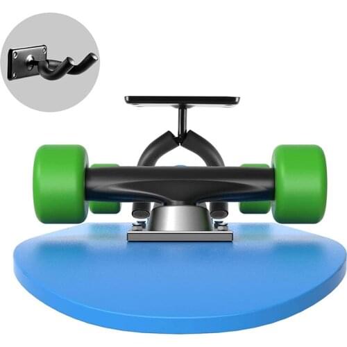 1Pc Skateboard Wall Hanger Premium Ski Hanger Organized Wall Mount for Guitar Skateboard Longboard Skis