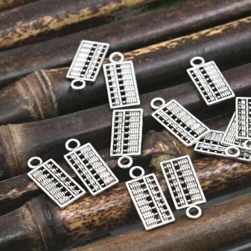 10PCS Wholesale Counting Frame Pendant Tibetan Silver-color DIY Pendants Necklace Bracelet Vintage Spacers Jewelry Finding A304