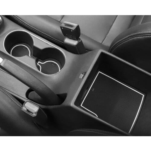 19pcs for hyundai ELANTRA 2017-2018 Water cup Door slot Storage box non-slip mat