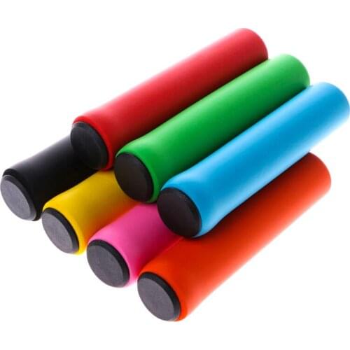 2019 Cycling Bike Bicycle Gear Grips Mountain Bike Silicone Handlebar Soft Ultralight Grips Anti-skid Shock-absorbing Bike Part