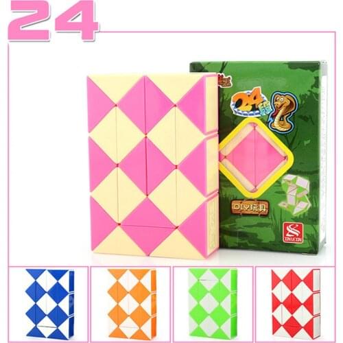 24 Segments Magic Ruler Snake 5 Colors Magic Ruler Snake Puzzle Toys For Children Kids Gift Toy