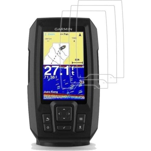 3 x PET Clear Screen Protector Cover Protective Film Guard For Garmin Striker 4 4cv 4dv Plus 4 Fishfinder Handheld GPS Tracker