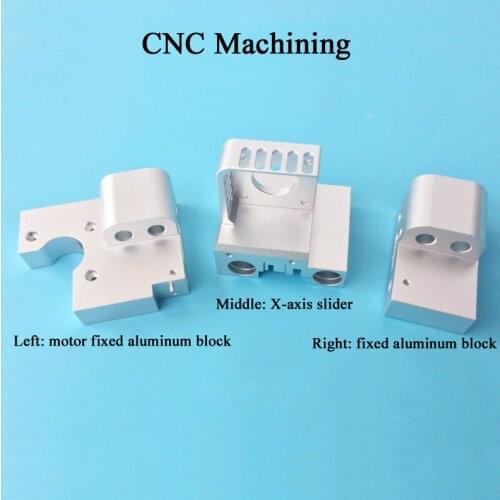 3D Printer Prusa i3 MK2 X Y Axis fixed Block for E3D Titan Aero Motor Fix Base aluminum Slider CNC