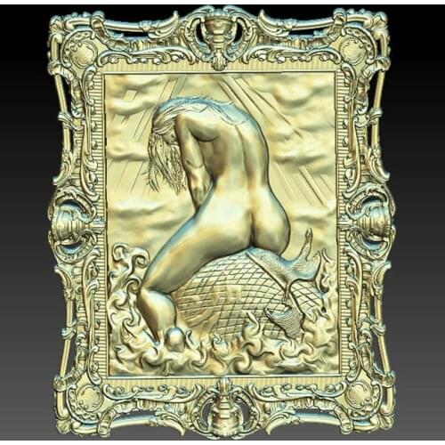 3D STL Model Relief for CNC Router Engraving 3D Printer Artcam Aspire -Naked beautiful woman