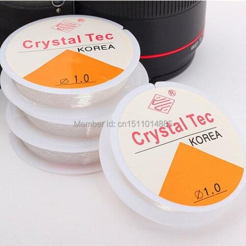4Rollsx10M Translucent Stretch Elastic Beading Cord/String/Thread 1.0mm FL12