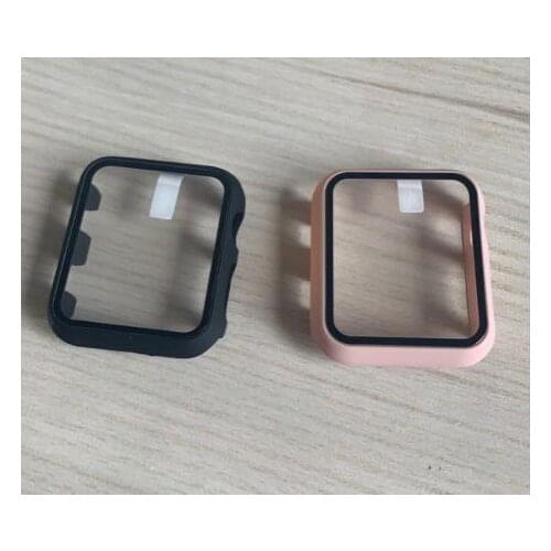 50pcs/lot Watch Cover Case for ApplWatch 5/4 40MM/44MM Bumper Frame with Glass Protector Film for watch Series 1/3/2 38MM/42MM