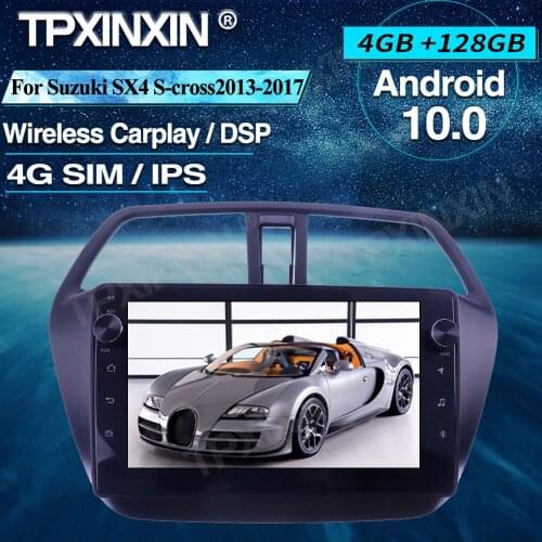 For Suzuki SX4 S-cross 2013+ Android Car Radio 4+128G Car Multimedia Player Headunit Radio Car GPS Navigtion Wireless Carplay