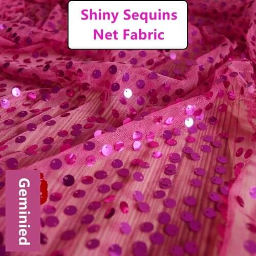1M*1.5M Shiny Sequin Mesh Fabric Backdrop For Sarees Blinds Photography Wedding Backdrop Evening Dress DIY Material Hot Sale