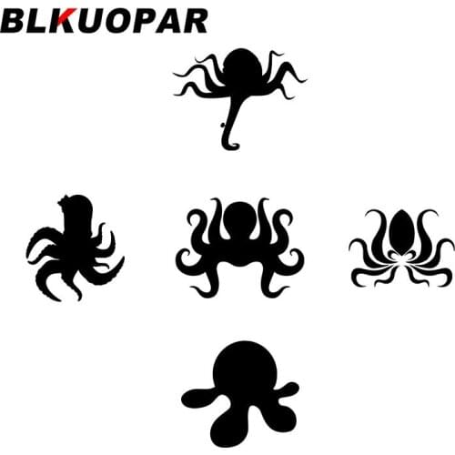 BLKUOPAR for Octopus Car Stickers Sunscreen Simple Decals Scratch-Proof Car Accessories Laptop Caravan Refrigerator Decor