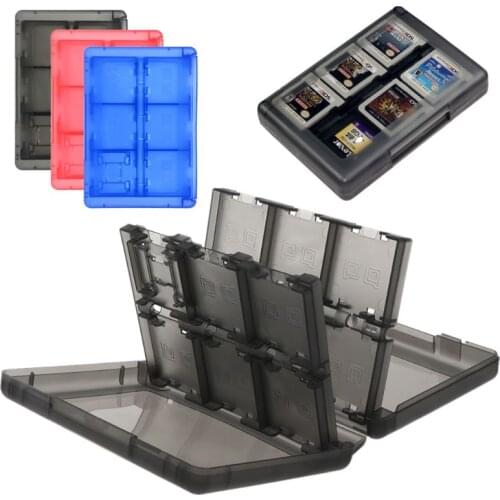 24 in 1 Protective Case Game Cards Cartridge Holder Storage Box Organizer Shockproof Shell Portable for Switch 3DS 2DS/DS T84D