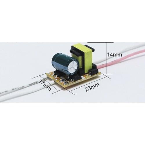 Vogliovoi 1-3W LED Driver Power Supply Built-In Constant Current Lighting 90-265V Output 300mA Transformer