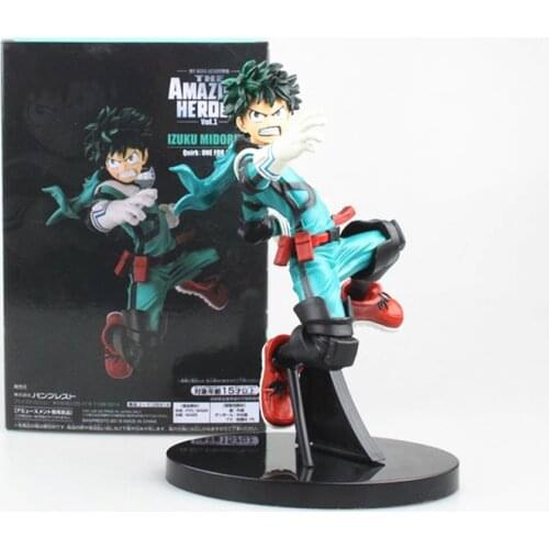 18cm Japan Anime My Hero Academia Action Figure Midoriya Izuku PVC Collection model toys Combat version Deku Figure Decoration