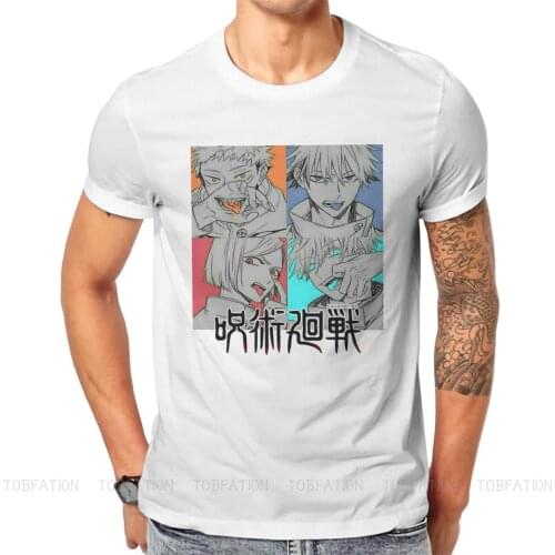 Team Graphic TShirt Jujutsu Kaisen Itadori Megumi Fushiguro Satoru Anime Tops Leisure T Shirt Male Short Sleeve Gift Clothes