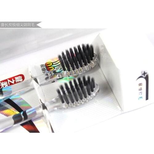 Hot Sale Adults Manual 2pcs Good Toothbrush Redoubled Capitellum Bamboo Soft-bristle Adult toothbrush color random