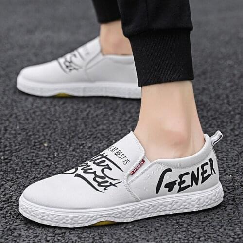 Men Canvas Shoes Male Summer Sneakers Slip On Casual Breathable Shoes
