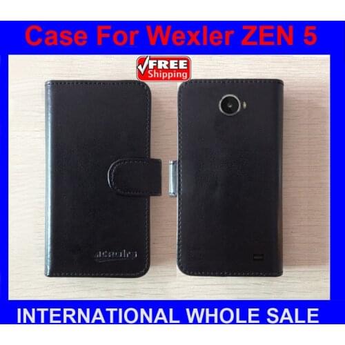 Wexler ZEN 5 case Flip leather case Imported high-grade materials 100% handmade cell phone case for Wexler ZEN 5