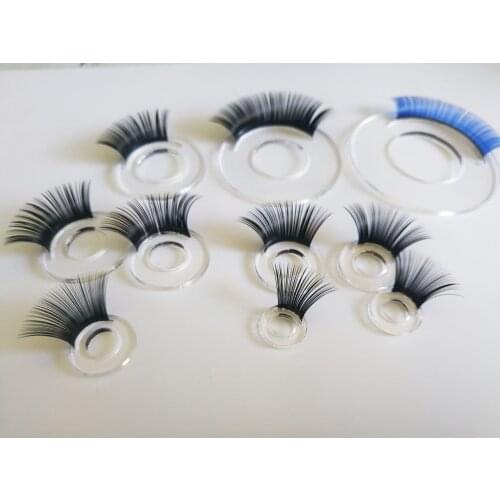 20pcs/lot masckaszem Exclusive customization 14mm-26mm clear eyelash tray with eyelash for diy doll toy handcraft