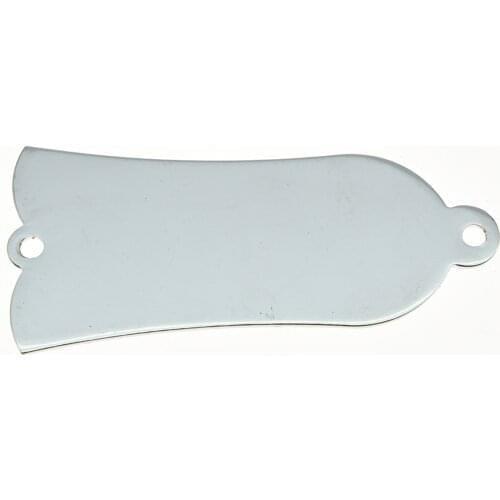 Metal Guitar Blank 2 Holes Truss Rod Cover Fits LP SG Chrome