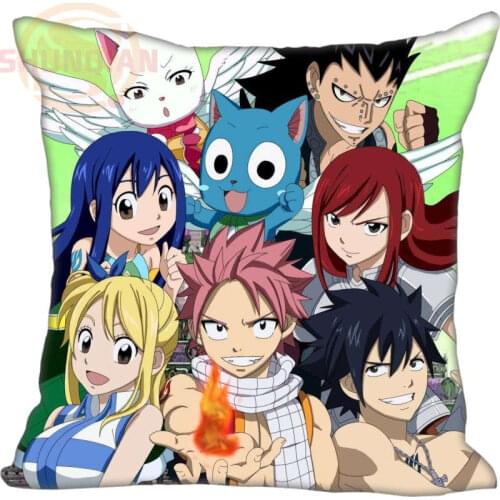 New FAIRY TAIL full Pillowcase Wedding Decorative Pillow Case Customize Gift For Pillow Cover 35X35cm,40X40cm(One Sides)