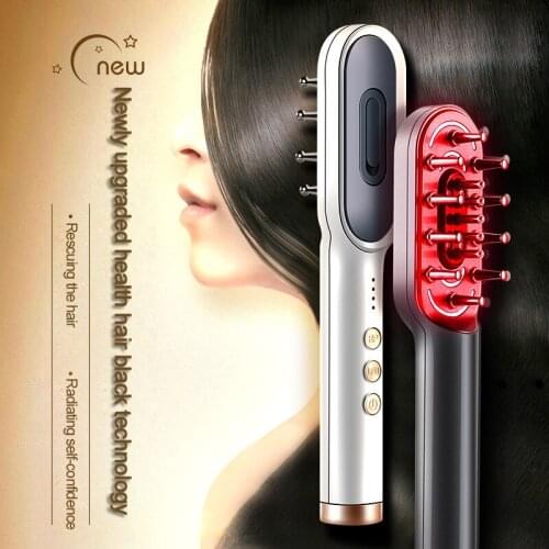 Hair Growth Treatment Massage Comb Hair care Head Scalp Massager Equipment Hair Brush Grow hair LED light Anti Hair Loss Therapy