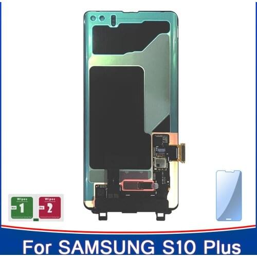 NEW ORIGINAL S10 LCD With Frame For SAMSUNG Galaxy S10 G973F/DS G973F G973 S10 Plus G975 G975F G975F/DS Touch Screen Digitizer