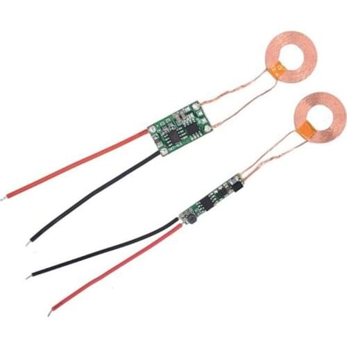 Taidacent Diy 20mm Wireless Coil High Current 12V TX 5V 500mA Charge Receiver Battery Power Bank Charging Module Circuit Board