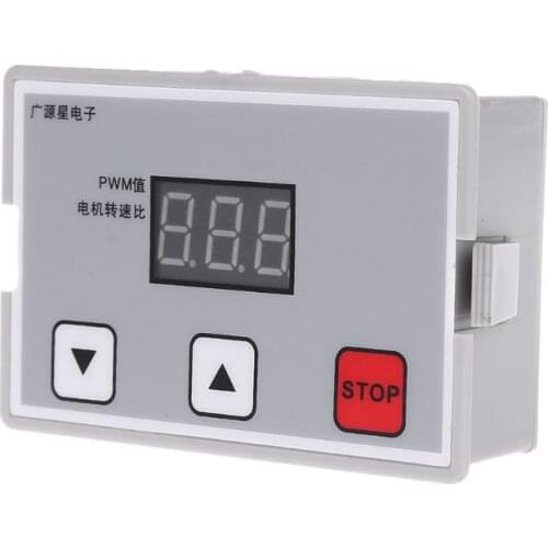 Digital Display 0~100% adjustable DC 12V 24V 5A 120W PWM Motor Speed Controller Regulator Reversible Variable Speed Slow Start