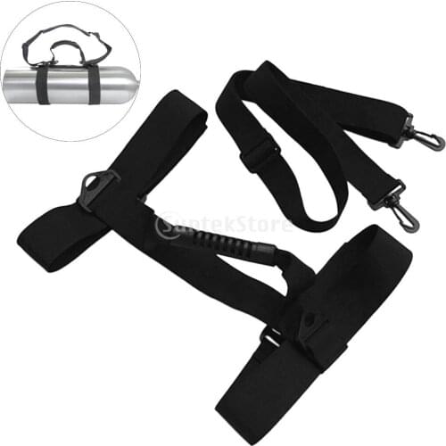 Scuba Diving Dive Tank Air Cylinder Bottle Transport Carry Strap Carrier Holder with Handle and Shoulder Strap Easy Attach