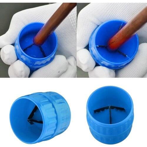 Handle Brass Aluminum Pipe Reamer Spring Steel Blade Inner-Outer Chamfering Deburring Bur Remover Professional Hand Tool