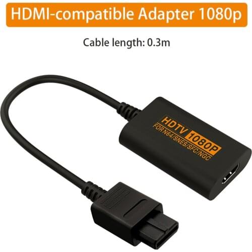 HDMI-Compatible Converter Adapter 1080P for Nintend 64 N64/NGC/SFC Retro Video Game Console Plug And Play Digital Cable