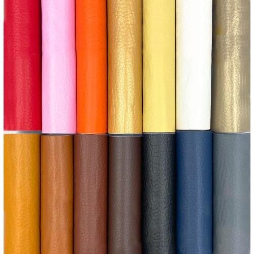 Solid Color Self-adhesive Faux PU Leather Fabric Material Back Stick Repair Patch Sticker For Bag Sofa Car DIY Making Material
