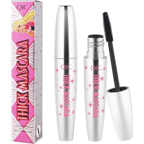 4D Silk Fiber Lash Mascara Waterproof For Eyelash Extension Black Thick Lengthening Eye Lashes Korean