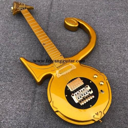 High quality electric guitar, Wang Zijian guitar, gold paint, gold mud, gold accessories, postage