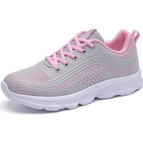 Sneakers women shoes platform lace-up mesh breathable comfortable casual shoes women sneakers plus size 2021