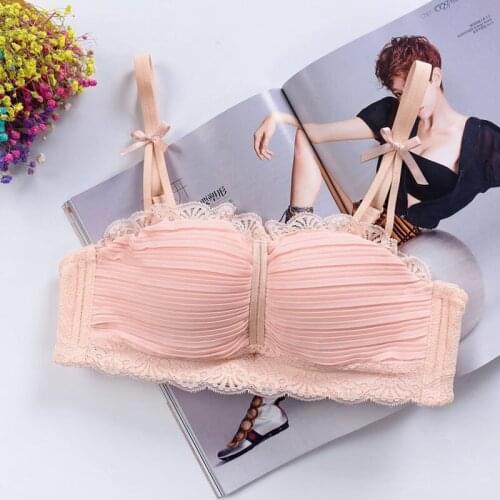 2019 Ladies Princess Dream Seamless Wire Free Women Underwear Small Chest Push Up Bra Sexy Lace Bra
