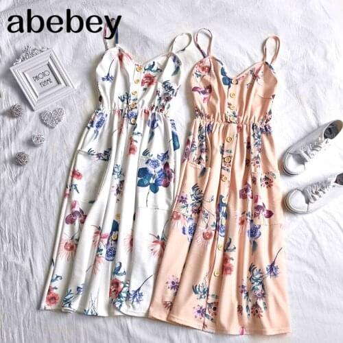 Bohemian Print Flroal Vestidos 2021 Spring Summer Sweet Women Dress Korean Casual V Neck Sexy Mini Dresses 13880