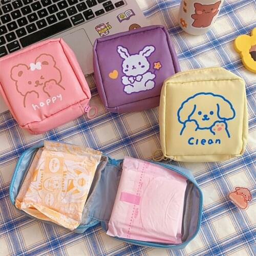 1pcs Large Capacity Storage Bag Cute Puppy Cosmetic Bag Coin Purse Storage Bag