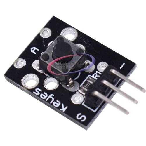 10pcs KY-004 3pin Button Key Switch Sensor Module for Arduino Diy Starter Kit 6*6*5mm 6x6x5mm KY004