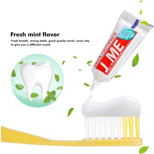 10PCS Portable Disposable Toothbrush Premium Soft Toothbrush with Toothpaste Teeth Cleaning Dental Tools for Travel Camping