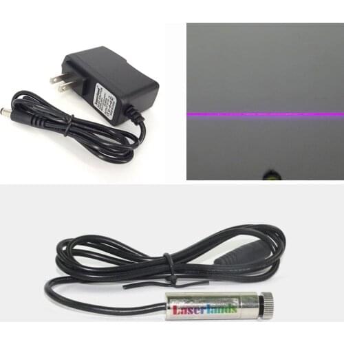 1245 Focusable 405nm 20mW Blue Violet Laser Line Diode Module Blu-Ray with adapter