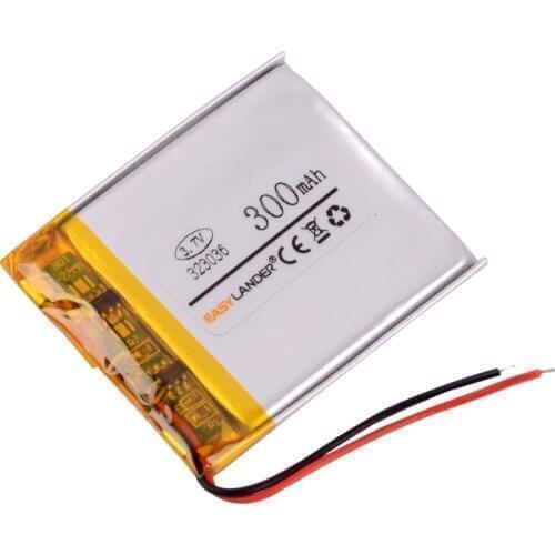 323036 3.7V 300mAh lithium polymer batteries genuine For MP3 MP4 phone battery Bluetooth Headset 3D glasses