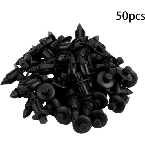 50Pcs/set Door Trim Panel Clips 7mm Hole Auto Fastener Plastic Rivet Retainer Clips For Toyota Lexus