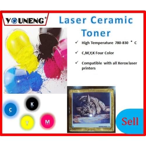 800 degree high temperature color ceramic toner powder Compatible For Ricoh and Xerox model vitrotype Print