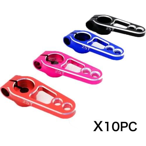 Aluminum 25T Servo Horn Arms 25 Teeth Spline M3 Clamp Steering for Futaba Savox Power HD Motors Sakura D4 RC Drift Car Parts